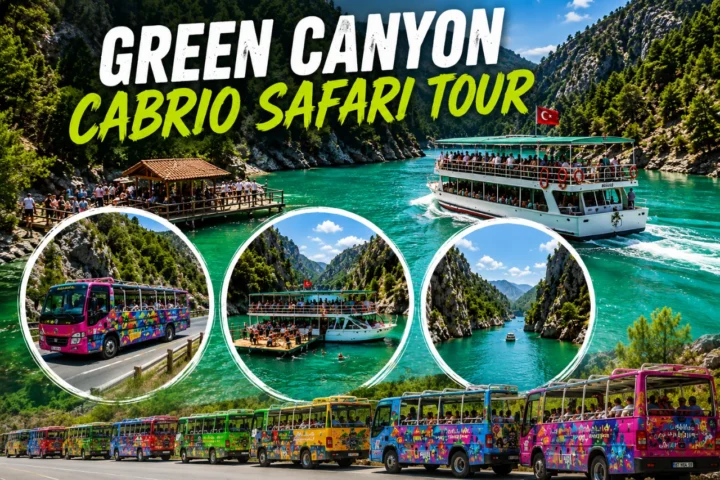 Safari en autobús cabrio: Cañón Verde y cascada de Manavgat